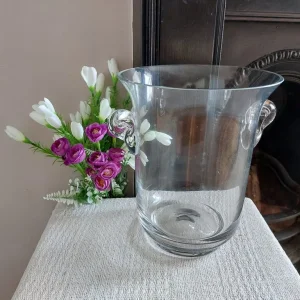 Heavy Vintage German Glass Champagne Ice Bucket - Image 2
