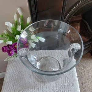 Heavy Vintage German Glass Champagne Ice Bucket - Image 3