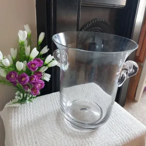 Heavy Vintage German Glass Champagne Ice Bucket - Image 8