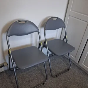 Two Semi-new Folding Chairs - Image 2