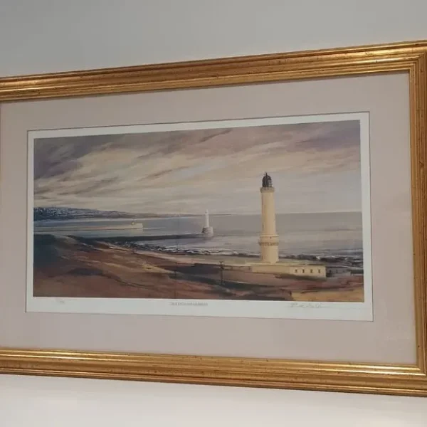 Eric Auld Limited Edition Framed & Signed Print Girdleness And Aberdeen