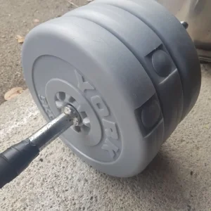 York weight bar and plates - Image 4