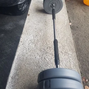 York weight bar and plates