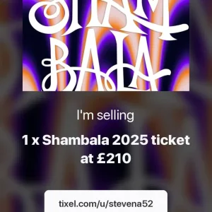 SHAMBALLA 2025 festival ticket