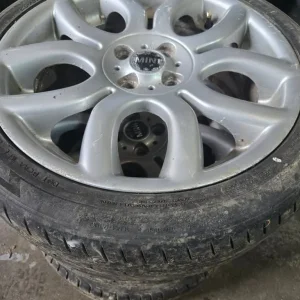 17" MINI COOPER FLAME SPOKE ALLOY WHEELS / TYRES - THREE AVAILABLE