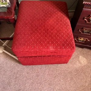 Three piece suite with electric recliner and foot stool - Image 4