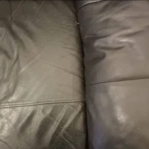 Set of 2 black leather 3-seater sofas with 1 sofa bed - Image 6