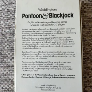 Waddingtons Pontoon and Blackjack classic card game - Image 2