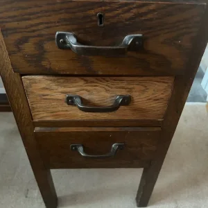 Vintage wooden desk - Image 4