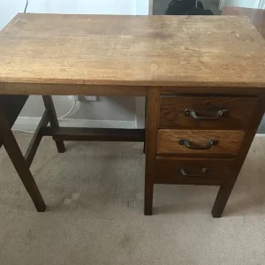 Vintage wooden desk - Image 5
