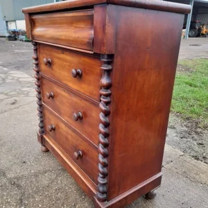 Vintage mahogany Scotch Chest - Image 5