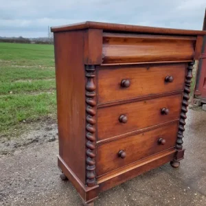 Vintage mahogany Scotch Chest - Image 6