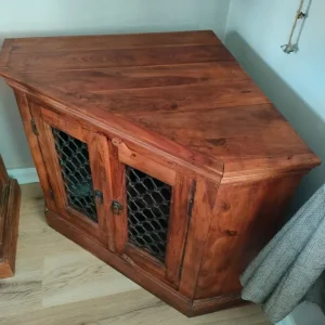 Indian hardwood corner unit - Image 2