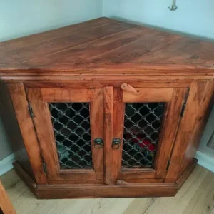 Indian hardwood corner unit