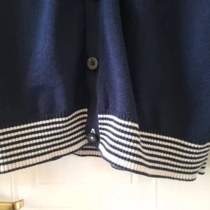 Navy blue cotton cardigan - Image 3
