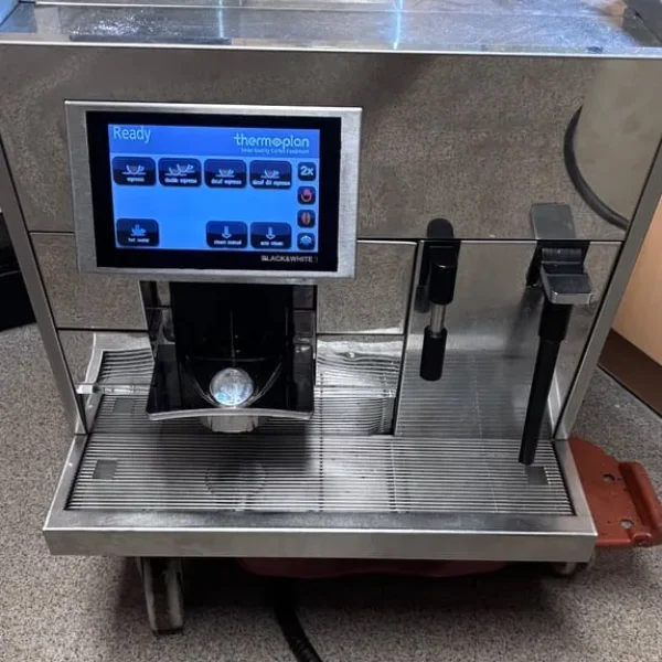 Used Thermaplan black and white 3-automatic coffee machine