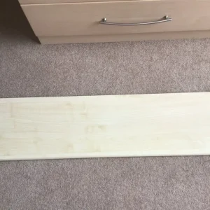 Cream floating shelf with fixings