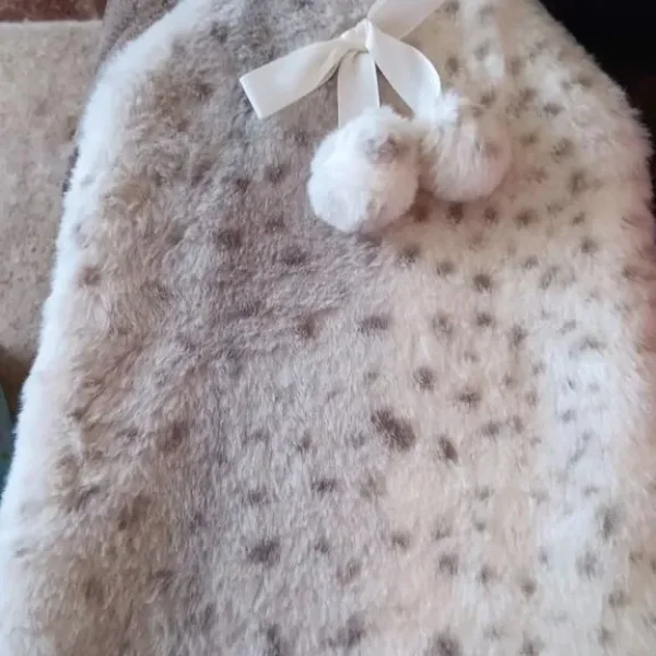 Hot water bottle and fleece cover