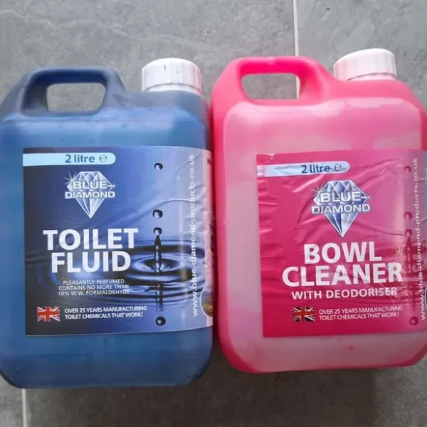 Blue Diamond toilet fluid and bowl cleaner