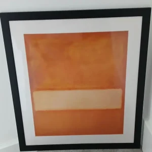 Mark Rothko Framed Print Untitled No.11 1957 Orange over White 66 x 73 - Image 2