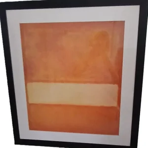 Mark Rothko Framed Print Untitled No.11 1957 Orange over White 66 x 73