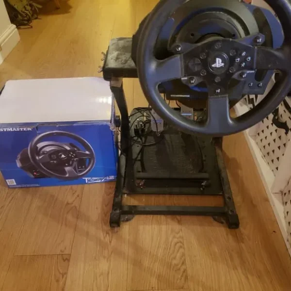 Thrustmaster T300 RS wheel and pedal setup