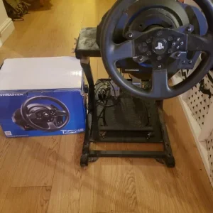 Thrustmaster T300 RS wheel and pedal setup