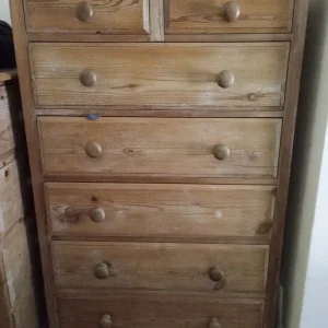 Set of 3 pine chest of drawers - Image 2