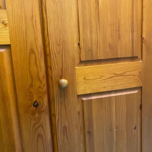 3 Door Pine Wardrobe with 2 Drawers - Image 6