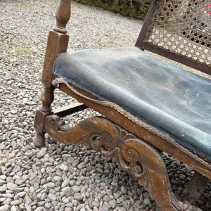 Antique French Berger 2-seater sofa with 2 chairs - Image 4