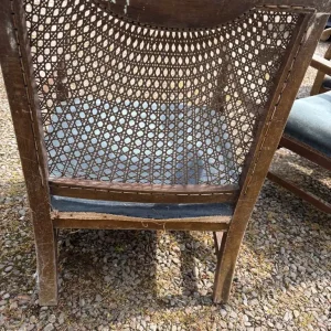 Antique French Berger 2-seater sofa with 2 chairs - Image 6