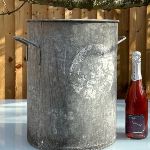 VINTAGE FRENCH GALVANISED DOLLY TUB 1960S