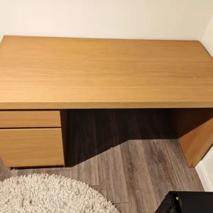 IKEA Malm Oak Veneer Desk with drawer & cupboard FREE DELIVERY 028 - Image 2