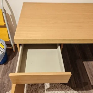 IKEA Malm Oak Veneer Desk with drawer & cupboard FREE DELIVERY 028 - Image 5