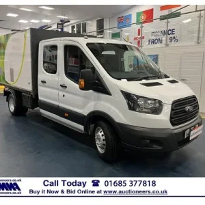 2019 Ford Transit T350 2.0TDCI 130PS RWD L3 3 SEAT DOUBLE CAB HIGH SIDED TIPPER (EURO 6) CHASSIS ...