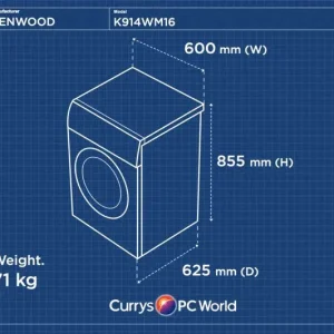 Washing Machine KENWOOD K914WM16 - White - Image 2