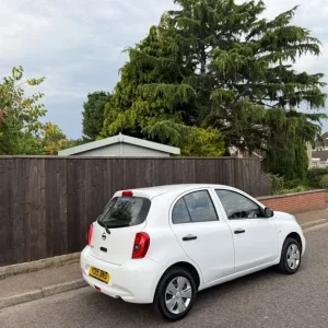 2015 Nissan Micra 1.2 Visia 5 Door Hatchback White - Image 3