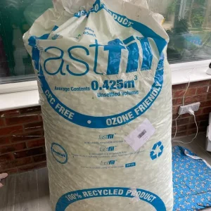 Bag of Fastfil Polystyrene Loose Fill Chips