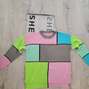 BRNT Ladies SHEIN Multicoloured Long Sleeve Jumper - Image 2