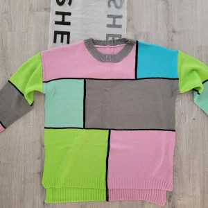 BRNT Ladies SHEIN Multicoloured Long Sleeve Jumper