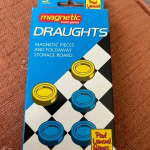 Magnetic Draughts pieces and foldaway board