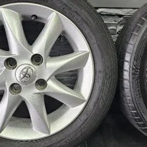 Toyota Genuine 14 inch alloy wheels with 4 x 155 65 R14 tyres - Image 4