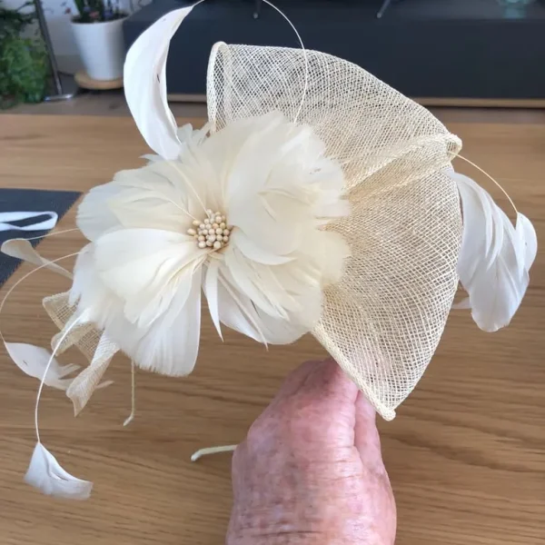 Cream Colour Wedding Fascinator