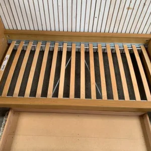 Ikea Luroy Single Bed in Beech with pullout drawer underneath - Image 4