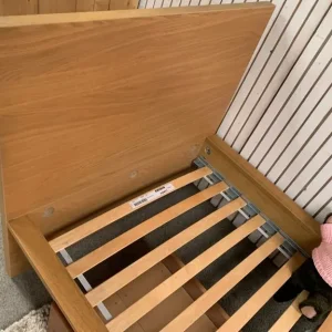 Ikea Luroy Single Bed in Beech with pullout drawer underneath - Image 5