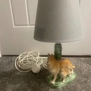 Ornamental Collie Dog Table Lamp