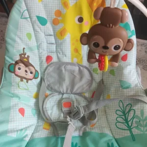 Baby bouncer with toy & safety bar