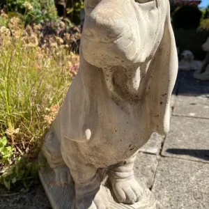 Stone Bassett Hound Puppy Garden Ornament - Image 3