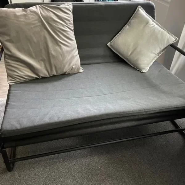 grey metal sofa bed
