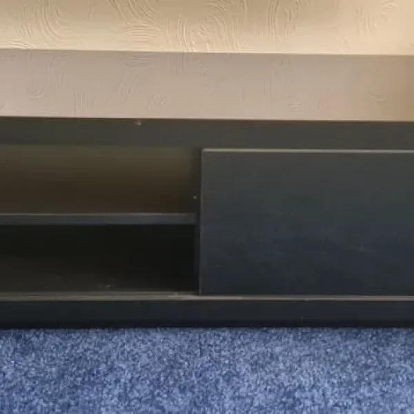 Black TV stand